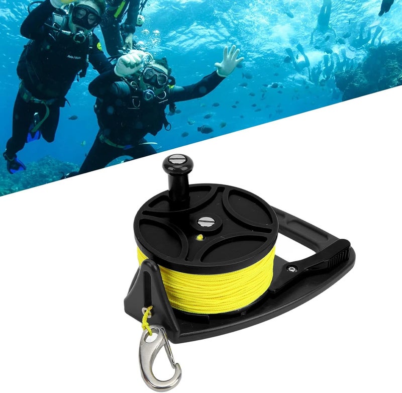 plplaaoo Speargun Reel Spear Gun for Spearfishing with Reel, Diving Reels Anchor Rope Spool Finger Reel Multi Purpose with Clip 83m Wire,Paracord Winder for Cave Exile Diving, Diving Reel Dive Ree - Image 3